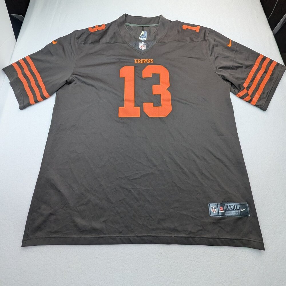 Men’s Nike Cleveland Browns Odell Beckham Jr Color Rush Stitched Jersey Sz XXXL